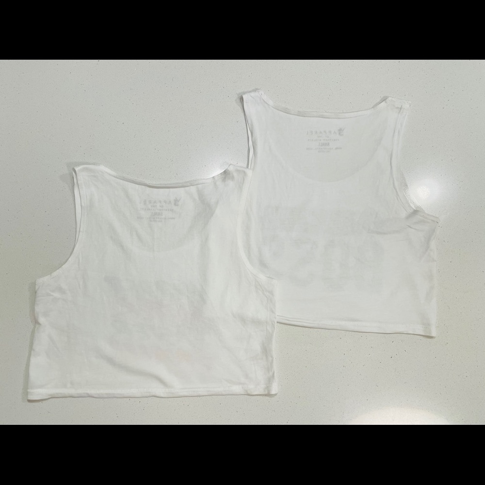 Two V3 Apparel Crop Tops, sz Sm - Picture 3 of 3